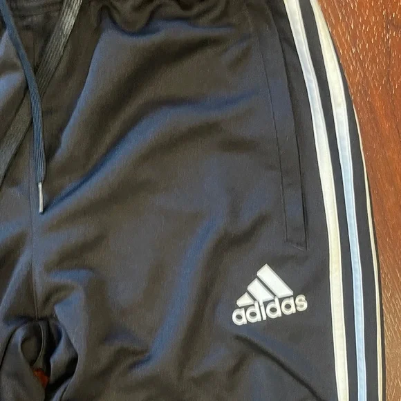 Adidas Men's Black Joggers with Triple White Stripes - Picture 3 of 5
